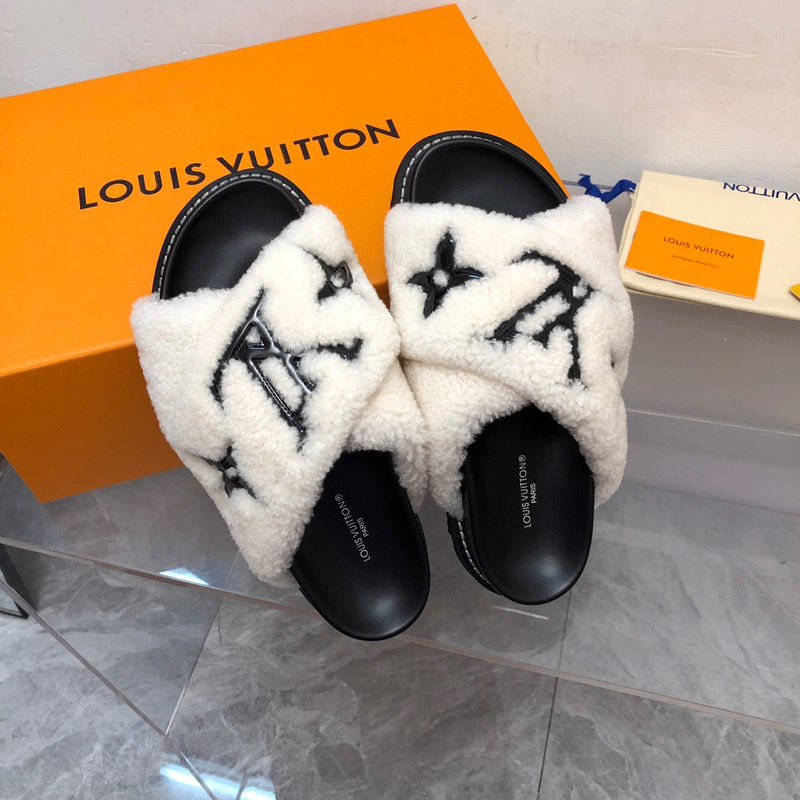 Louis Vuitton Chocolate Brown High-Top Sneakers - Front View