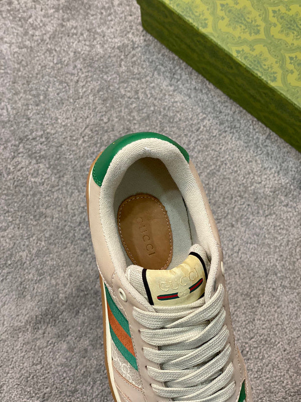 Gucci muted earth tones luxury sneakers view 4 everyday casual design