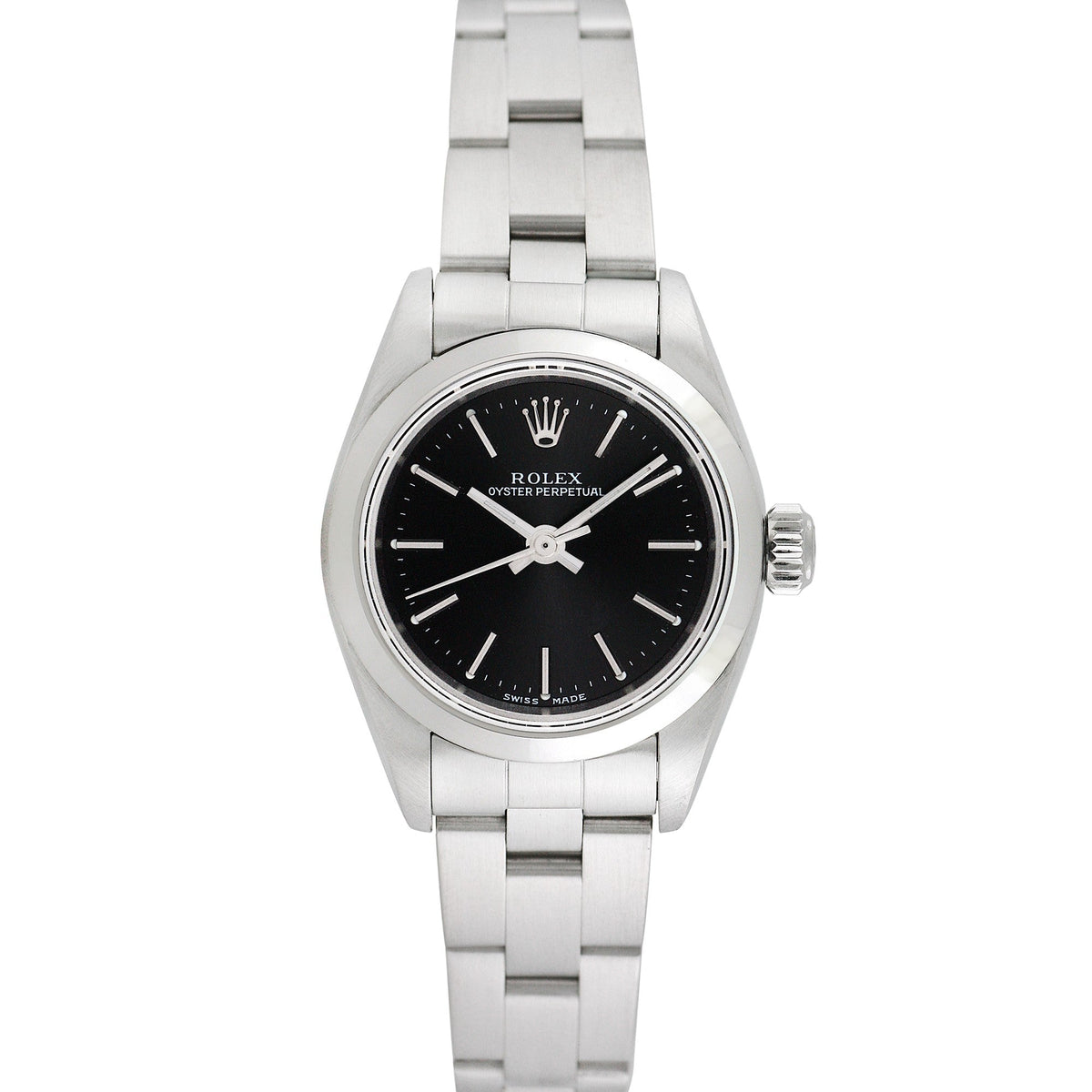 Side view of Rolex women's watch