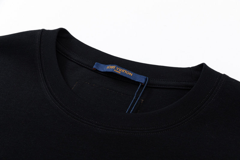 Full styled look of Louis Vuitton cotton t-shirt with contemporary cut