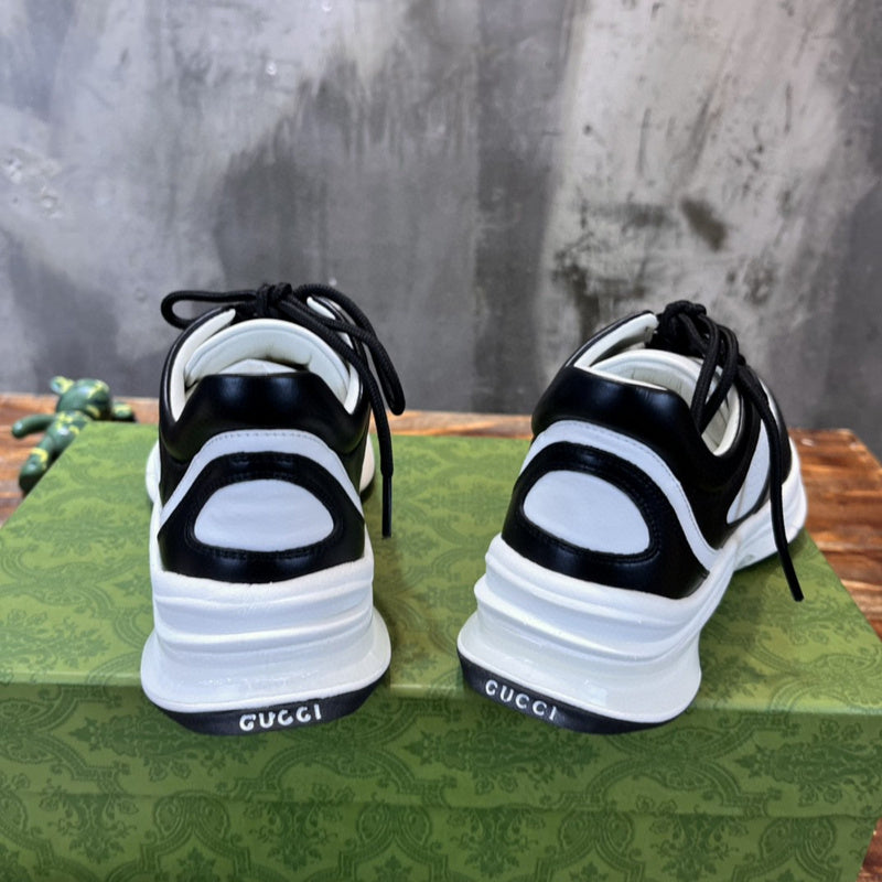 Gucci sneakers detailed view showing premium designer craftsmanship