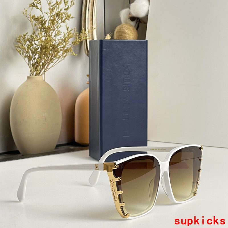 Side view of Louis Vuitton unisex sunglasses