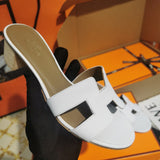 Hermes sandals Style 017 - front view, premium designer craftsmanship