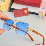 Full view of Cartier unisex sunglasses