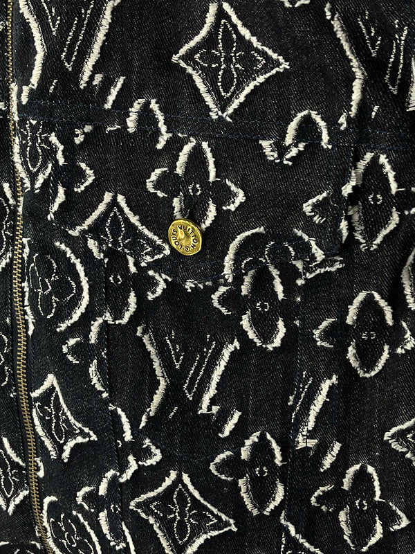 Front view of Louis Vuitton luxury clothing with contemporary cut