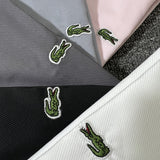 Back view of Lacoste luxury clothing with logo-detail design