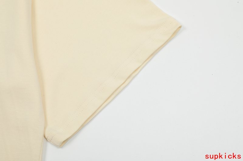 Close-up detail shot of Rhude luxury clothing with relaxed-fit cut