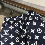 Close-up detail shot of Louis Vuitton cotton t-shirt with streetwear-inspired cut