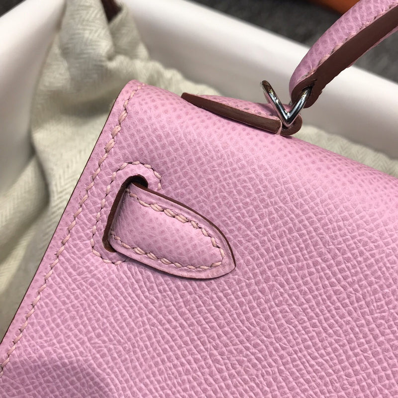 Close-up detail of understated bag design
