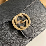 Top view of premium chic women's handbag – women's designer-style accessory