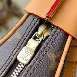 Handle and strap detail of everyday-luxe refined women's handbag – women's statement bag