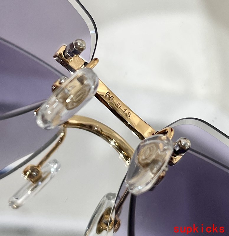 Angled view of Cartier unisex sunglasses