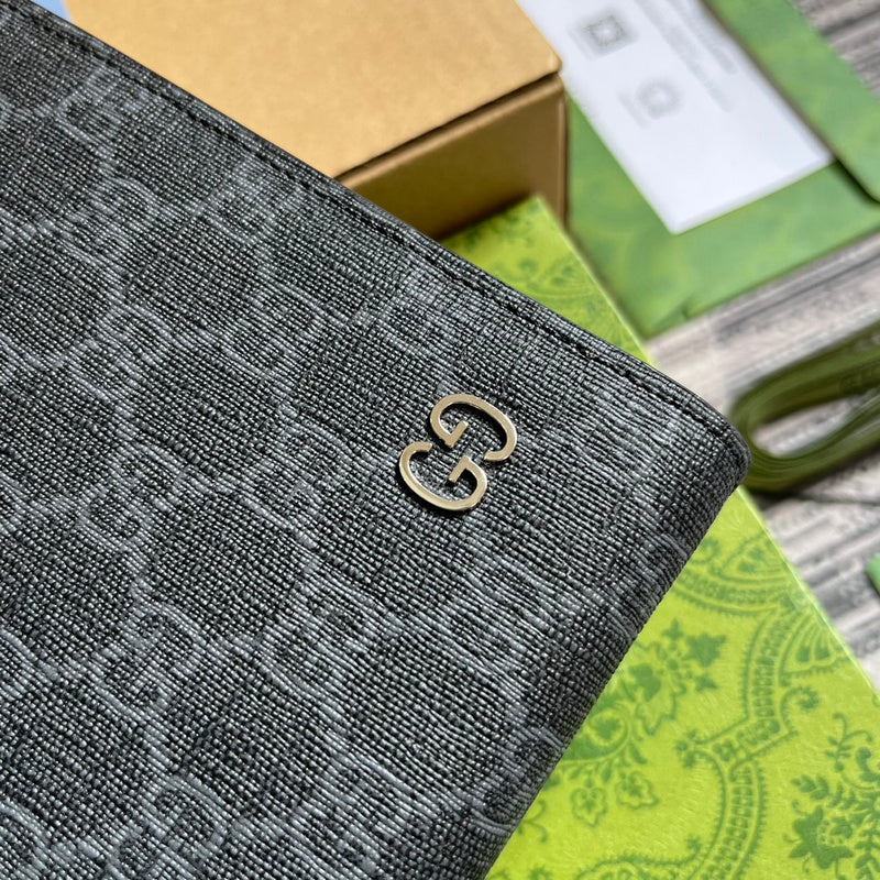 Side profile of premium signature women's handbag – women's premium purse