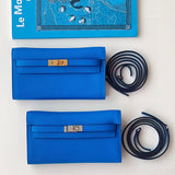 Side view of versatile structured handbag