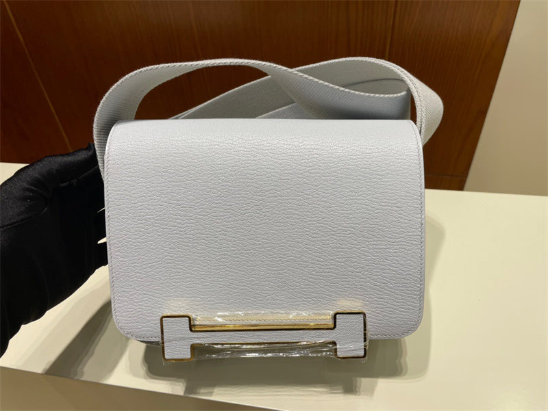 Sophisticated bag shown from front angle