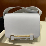 Sophisticated bag shown from front angle