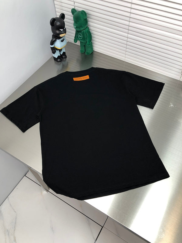 Front view of Louis Vuitton cotton t-shirt with monogram-inspired silhouette