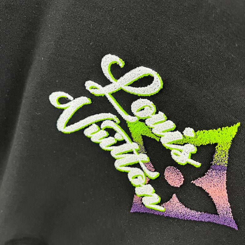 Back view of Louis Vuitton luxury clothing with relaxed-fit cut