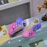 Gucci fresh white-and-black luxury sneakers view 10 signature lace-up style