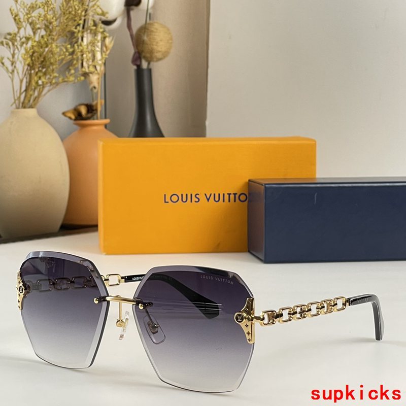 Angled view of Louis Vuitton unisex sunglasses