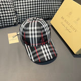 Close-up detail view of Burberry unisex cap