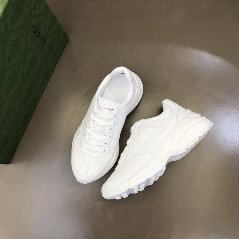 Gucci bold contrast luxury sneakers view 9 signature lace-up style