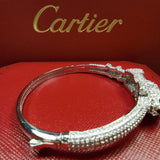 Close-up detail view of Cartier unisex jewelry piece