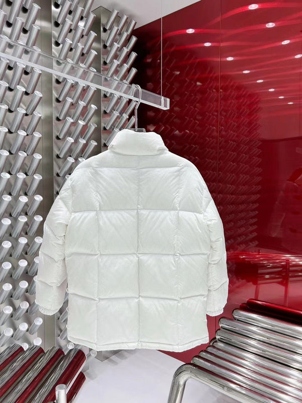 Front view of Louis Vuitton luxury clothing with everyday silhouette