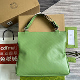 Top view of polished structured women's handbag – women's designer-style accessory