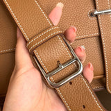 Close-up detail of sleek bag design