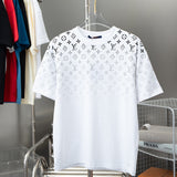 Front view of Louis Vuitton cotton t-shirt with signature branding