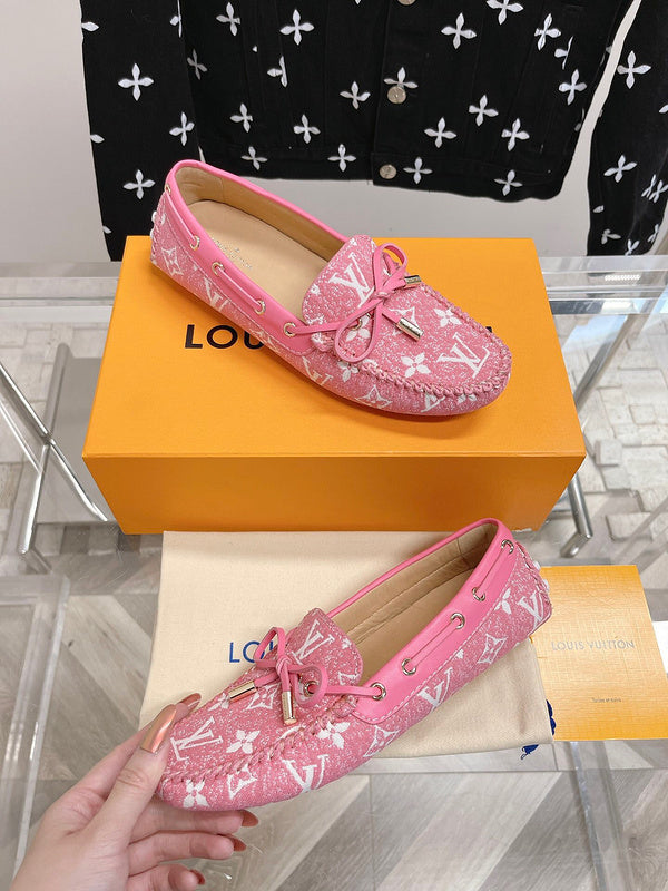 Louis Vuitton Camel Low-Top Sneakers - Back View