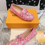 Louis Vuitton Camel Low-Top Sneakers - Back View
