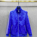 Front view of Gucci luxury clothing with label-forward styling
