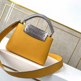 Interior view of signature classic women's handbag – women's statement bag