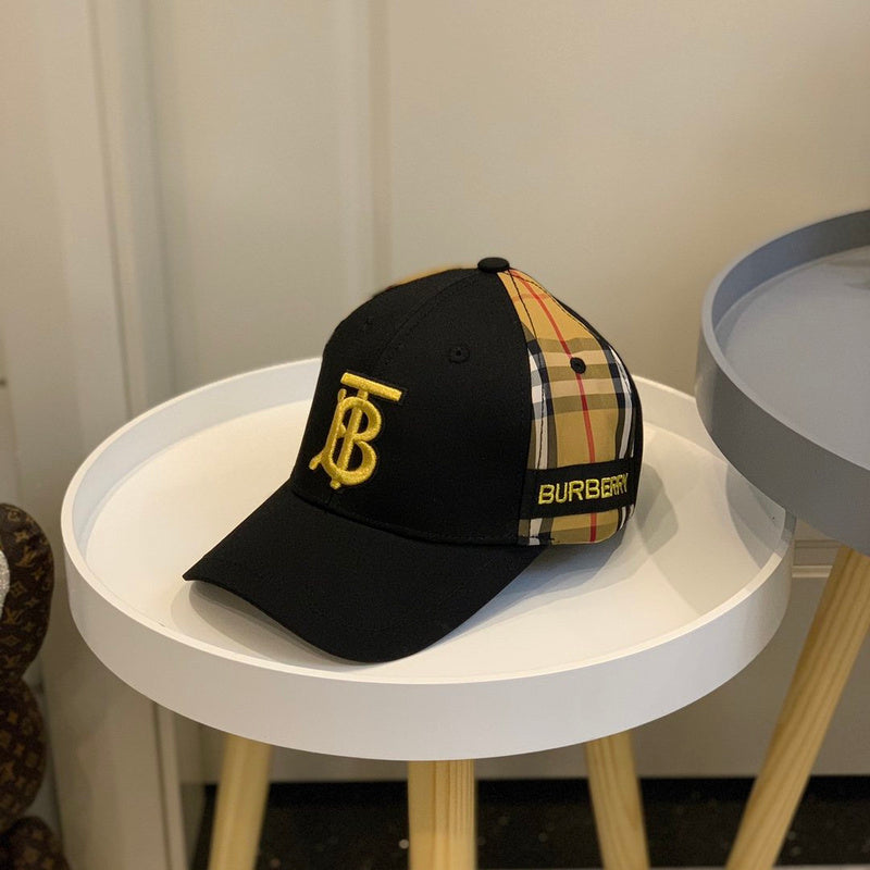 Side view of Burberry unisex cap