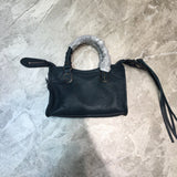 Classic Faux Leather Handbag - Sleek Minimalist Lines | Women's Everyday Carry Handbag #694 - hardware and detail close-up (image 5) of designer-inspired handbag