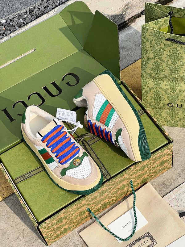 Gucci tonal black luxury sneakers view 4 chunky sole construction