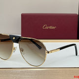 Angled view of Cartier unisex sunglasses