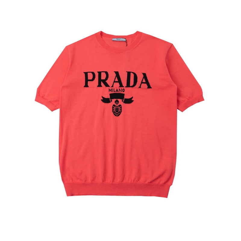 Back view of Polo cotton polo shirt with monogram-inspired silhouette