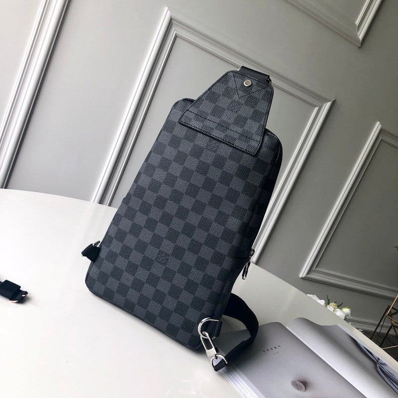 Back view of classic signature women's handbag – women's designer-style accessory