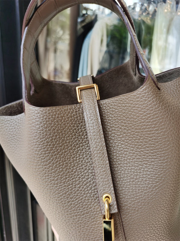 Elegant bag shown from front angle