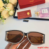 Front view of Cartier unisex sunglasses