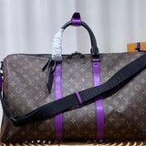 Side profile of signature structured women's handbag – women's statement bag