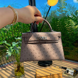  smart top-handle bag detail view showing craftsmanship