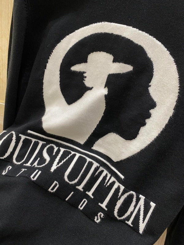 Front view of Louis Vuitton luxury clothing with runway-inspired design