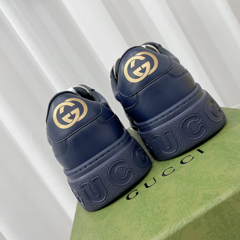Gucci tonal black luxury sneakers view 7 premium leather build