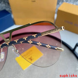 Side view of Louis Vuitton unisex sunglasses