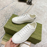 Gucci crisp white luxury sneakers view 5 everyday casual design