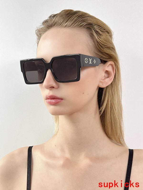 Angled view of Louis Vuitton unisex sunglasses